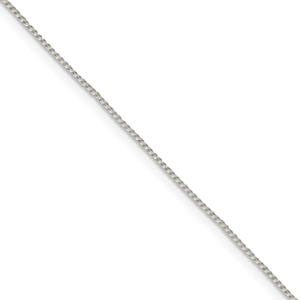 0.95mm, Sterling Silver Round Franco Chain Necklace