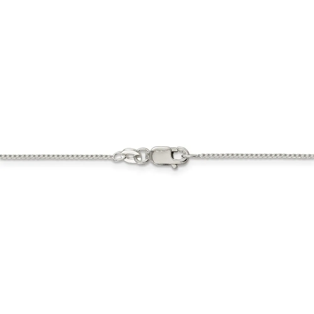 0.95mm, Sterling Silver Round Franco Chain Necklace