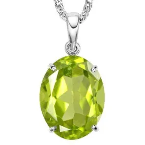 1/2 CT PERIDOT 10KT SOLID GOLD PENDANT