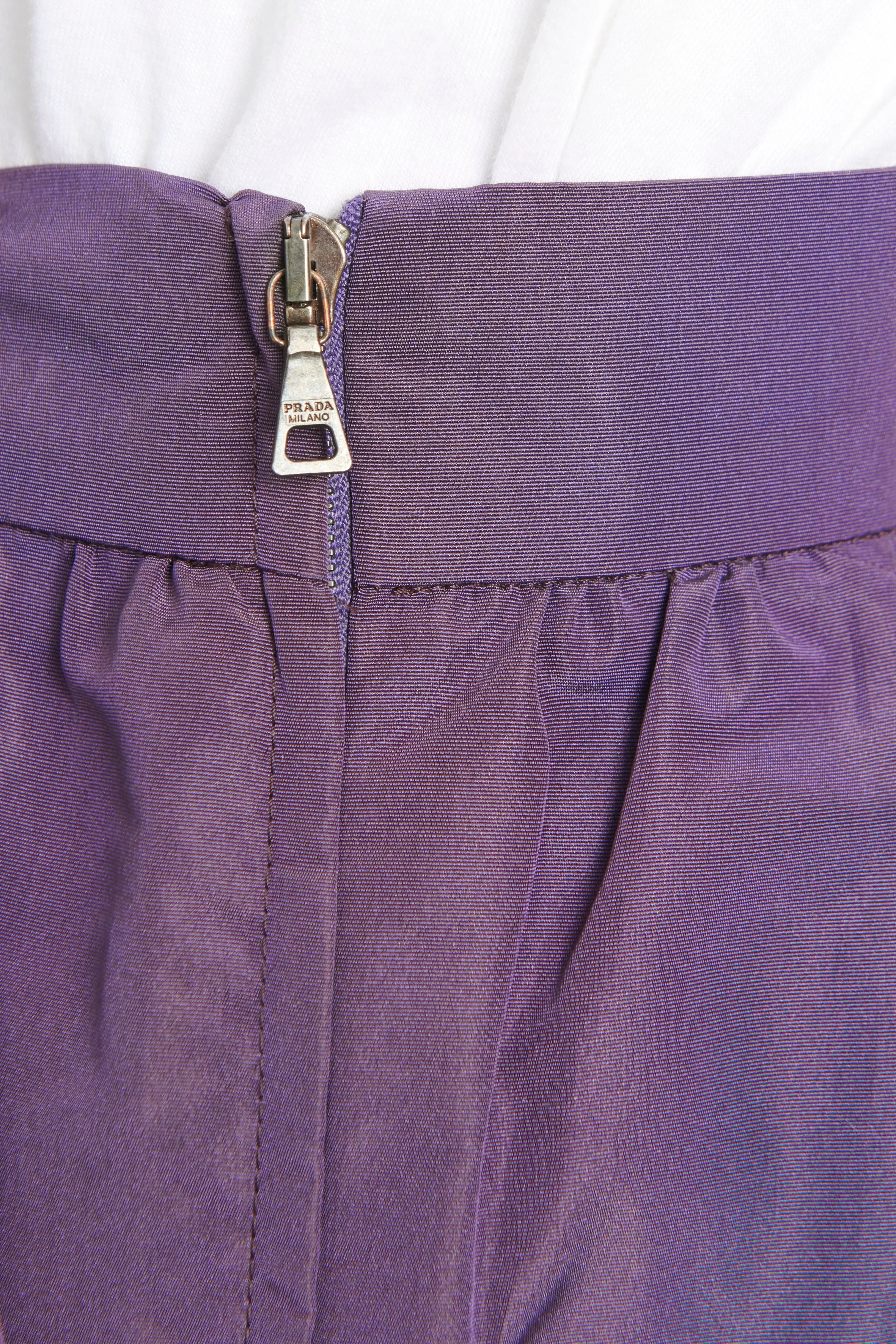 2008 Purple Silk Blend Mini Skirt