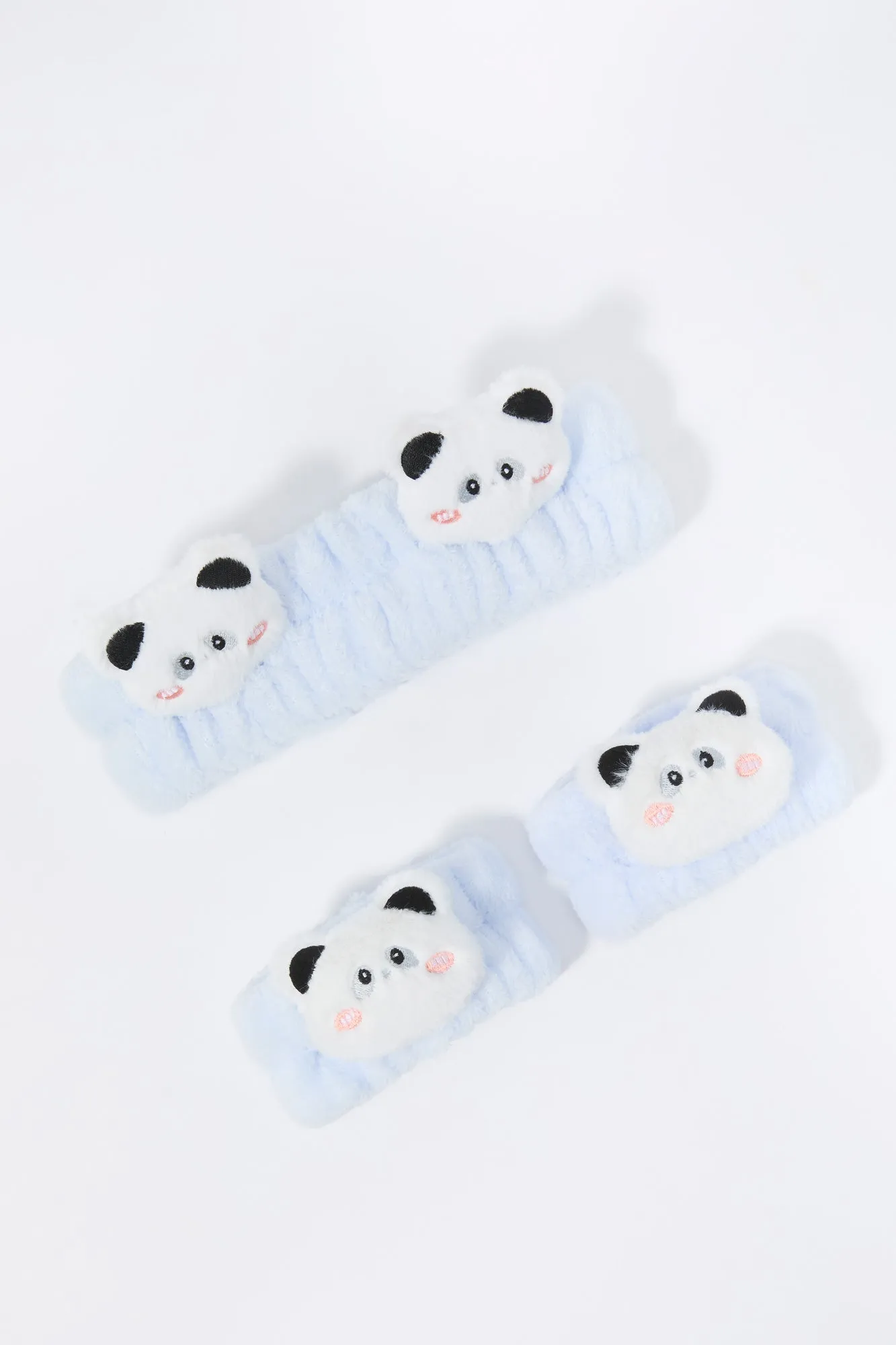 3D Panda Spa Headband and Wristband Set