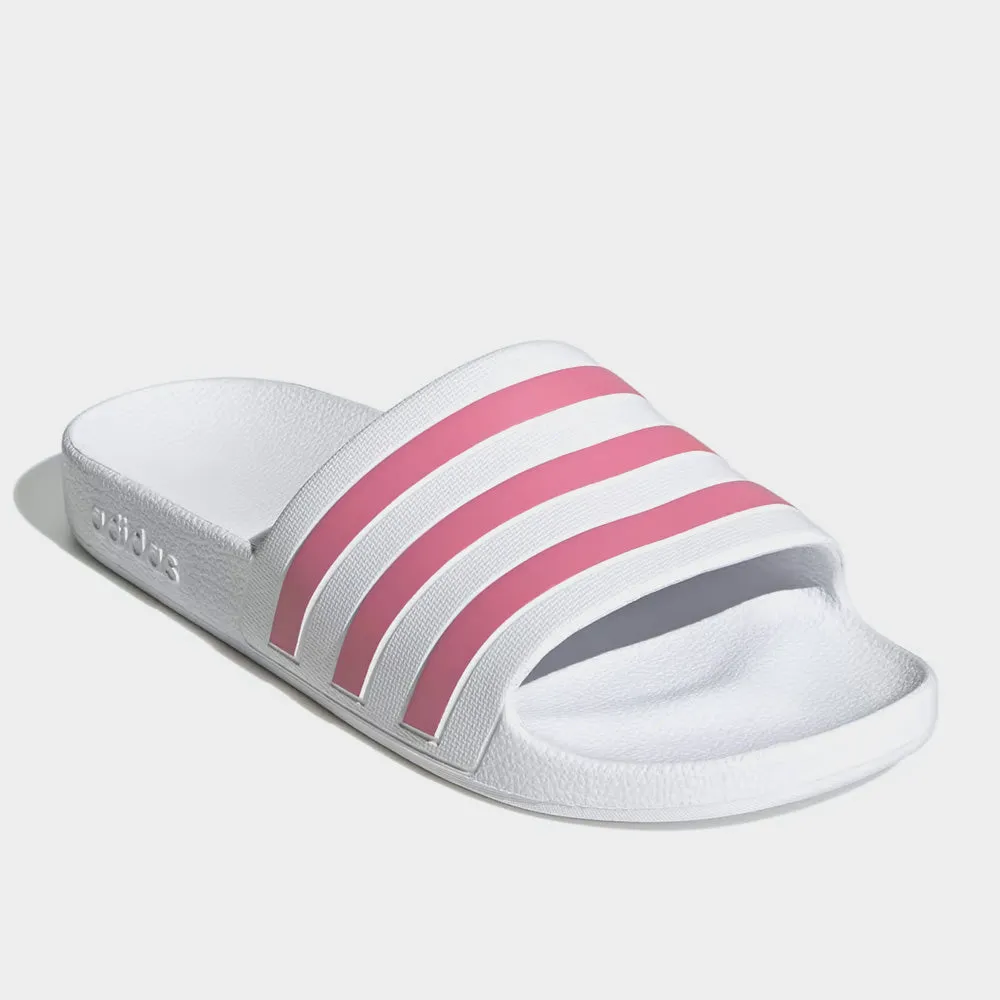 Adidas Womens Adilette Aqua Pink/White _ 181929 _ Pink