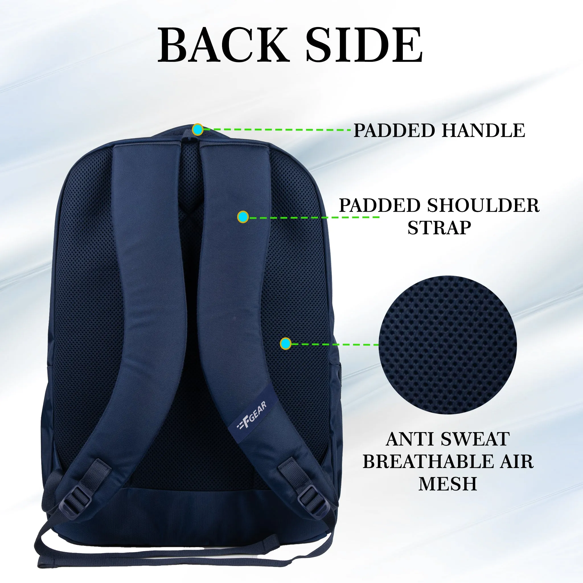 Airmate 29L Navy Backpack with raincover