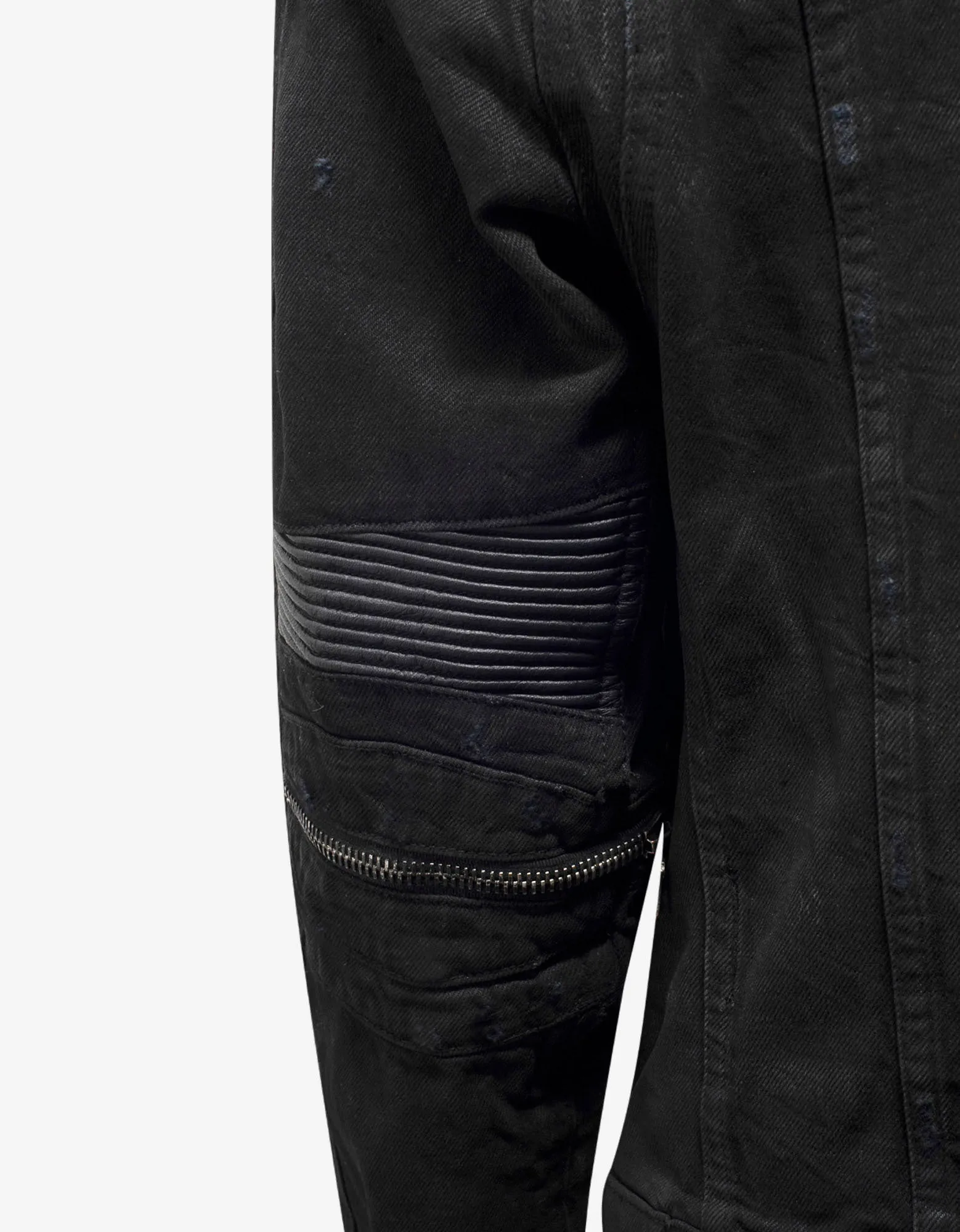 Amiri MX2 Rough Black Denim Jacket