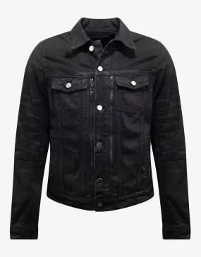 Amiri MX2 Rough Black Denim Jacket