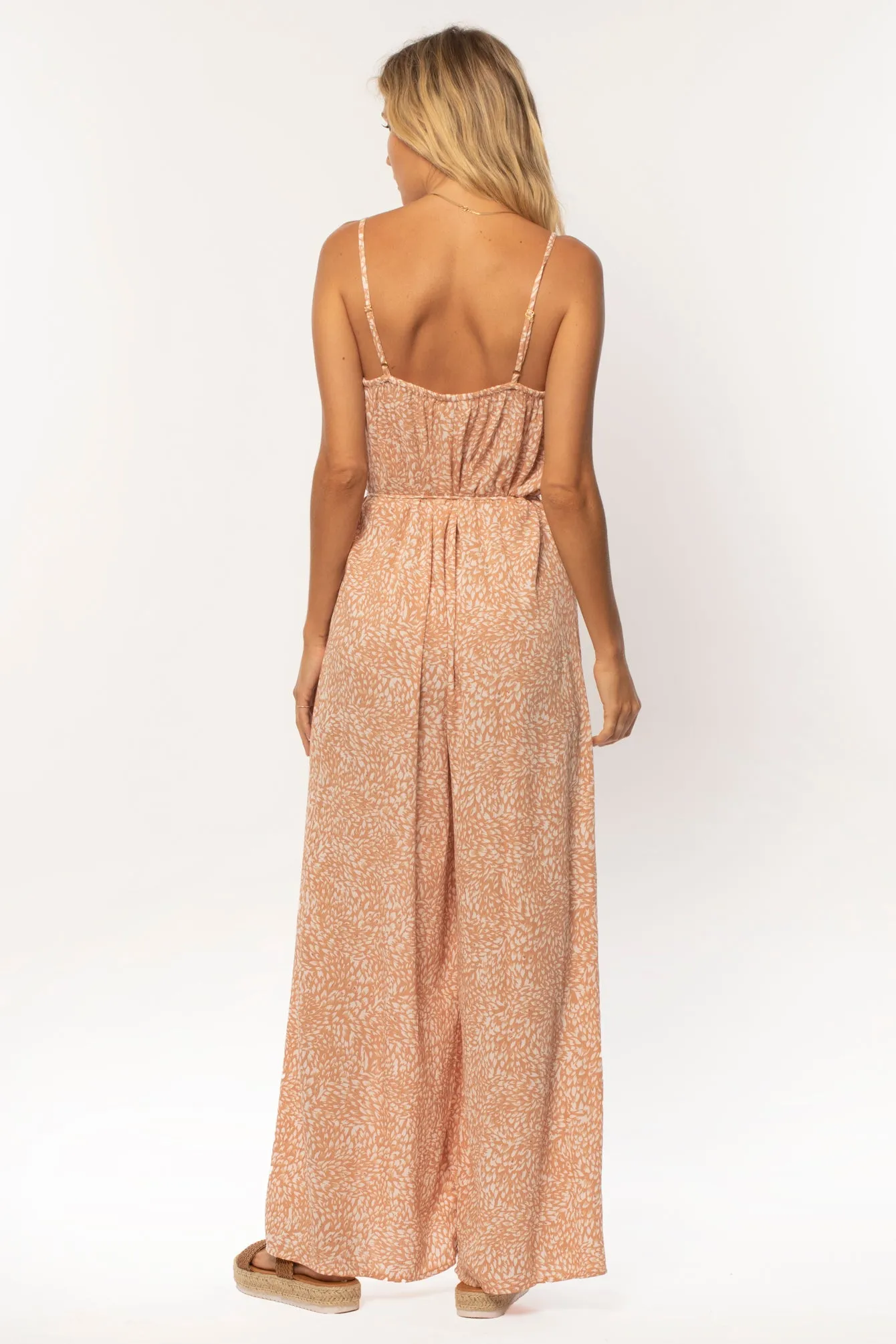 Amuse Blyth Woven Tank Jumpsuit-Light Rose