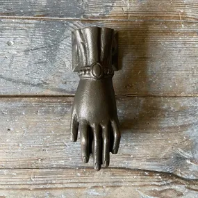 Antique Iron Door Knocker - Female Hand