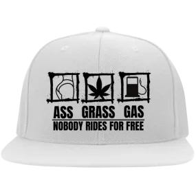 Ass Grass Gas /White Flexfit Cap