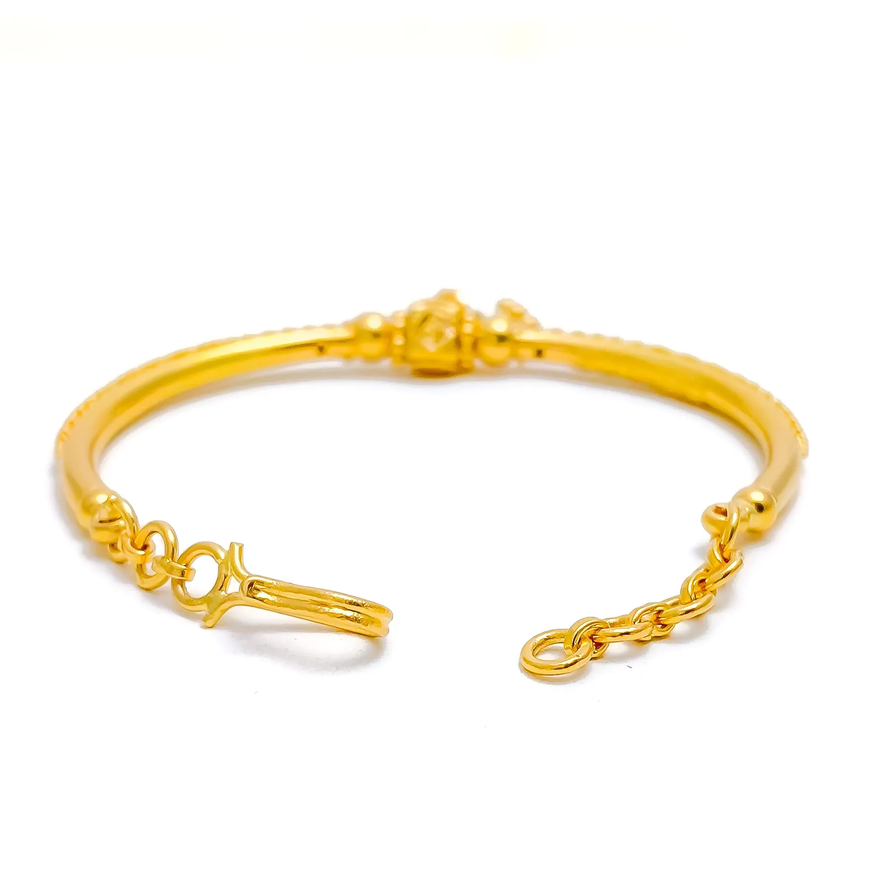 Attractive Tassel 22k Gold Flexi Bangle Bracelet