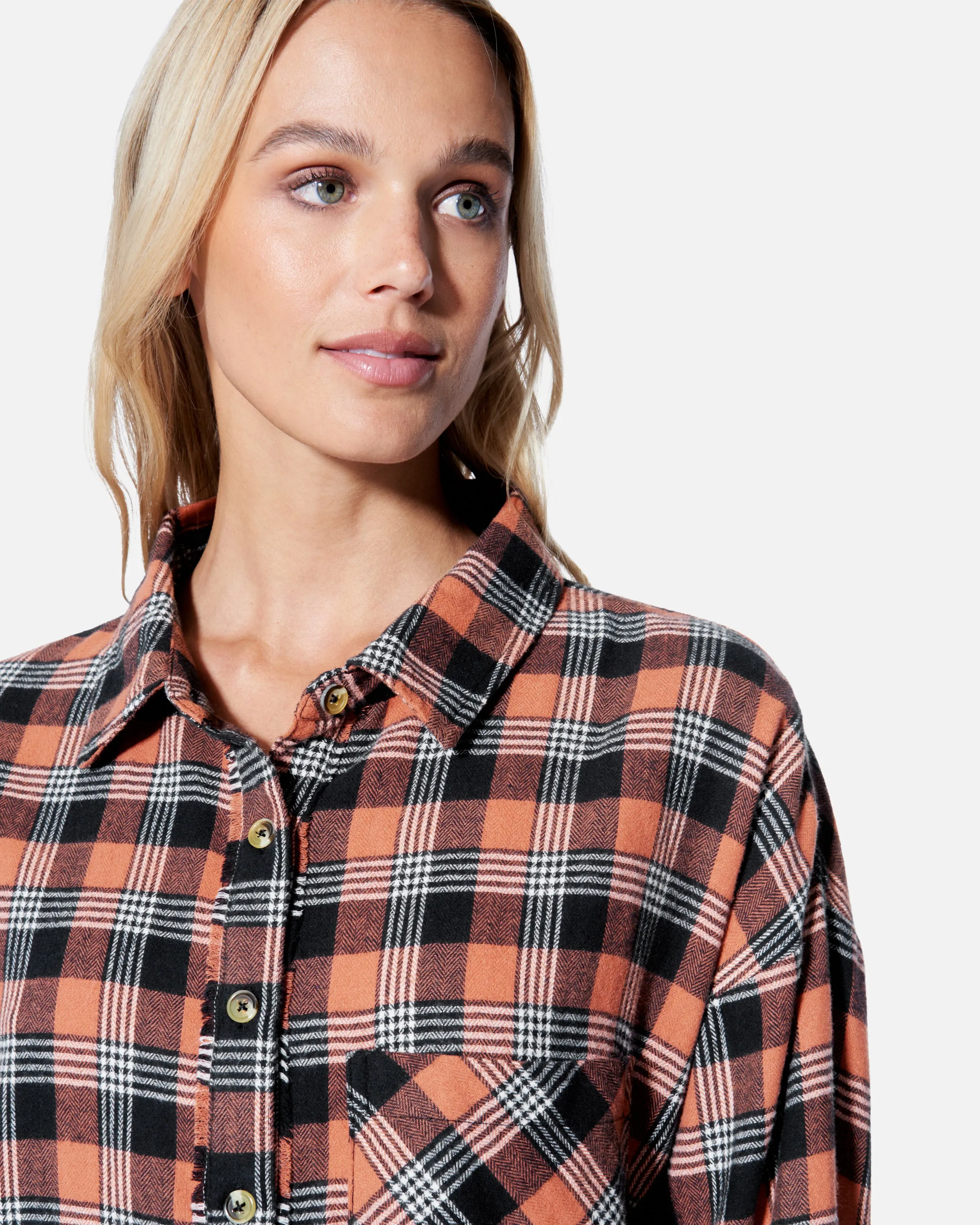 Austin Plaid Boyfriend Shirt