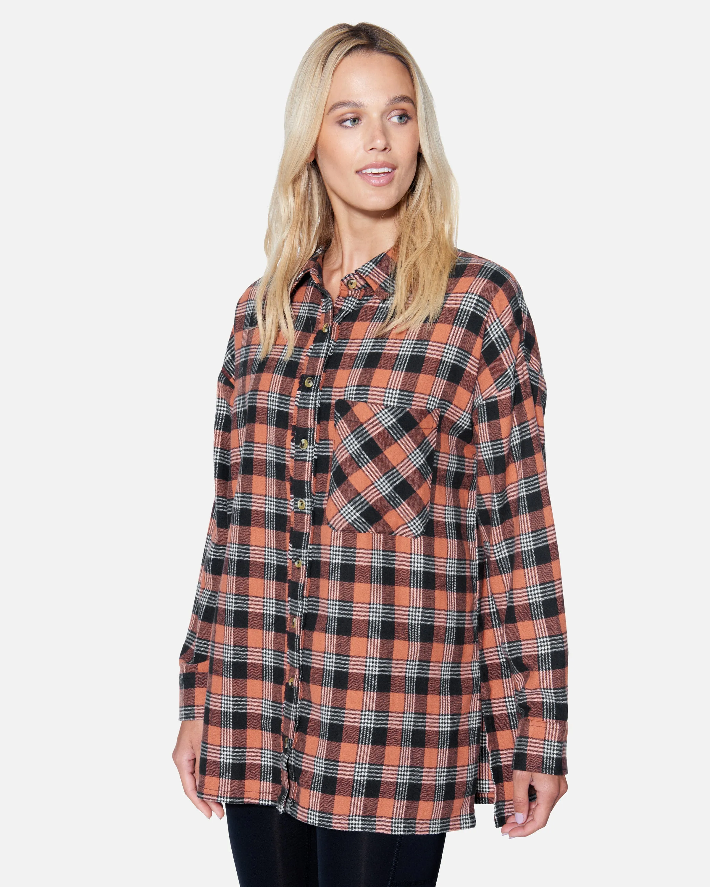 Austin Plaid Boyfriend Shirt