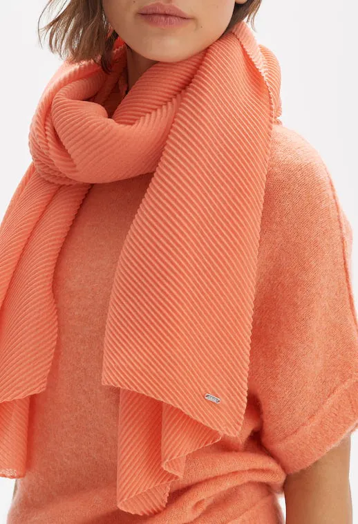 Avilio Scarf in Peachy Coral