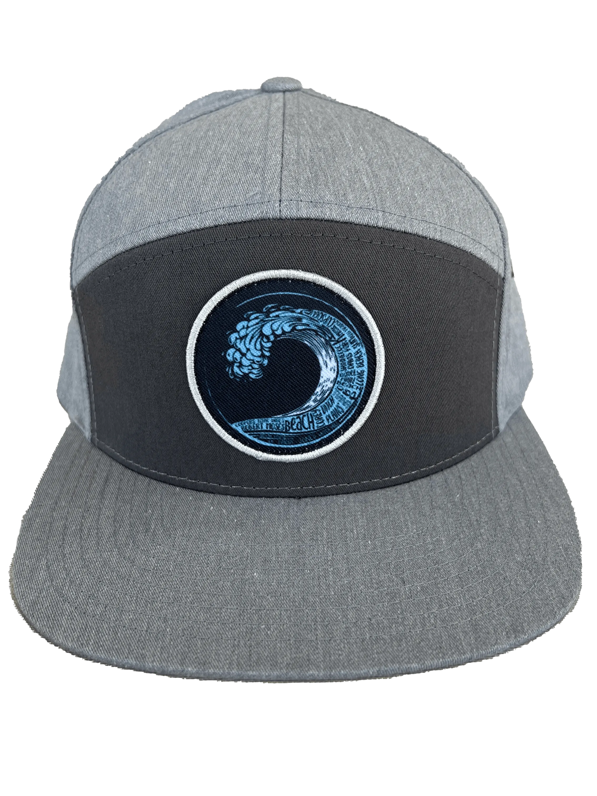 Beach Wave Workman's Strapback Hat (Charcoal & Gray)