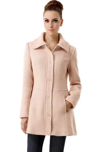 BGSD Women Lorelei Wool Boucle Walking Coat