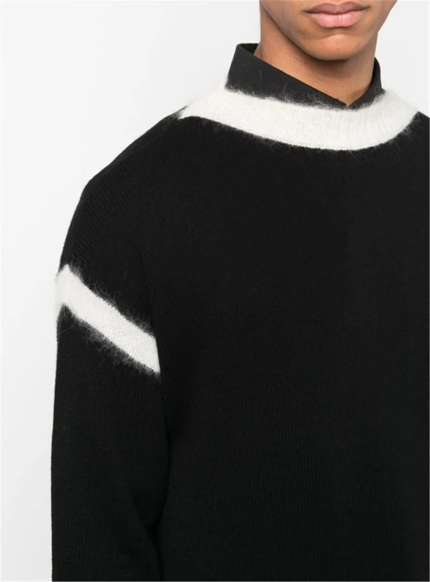 BICOLOUR KNITTED JUMPER