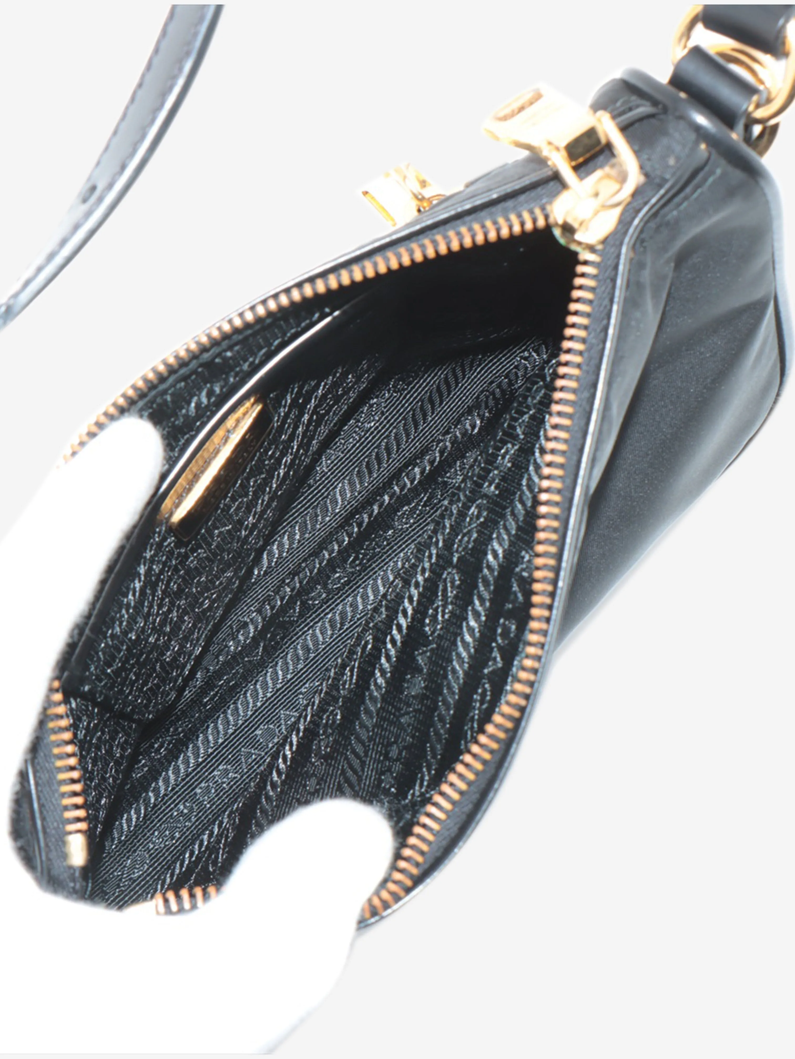 Black Tessuto nylon shoulder bag