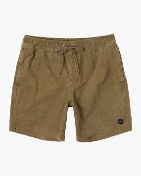 Boys Escape Corduroy Walkshorts 16" - Tobacco