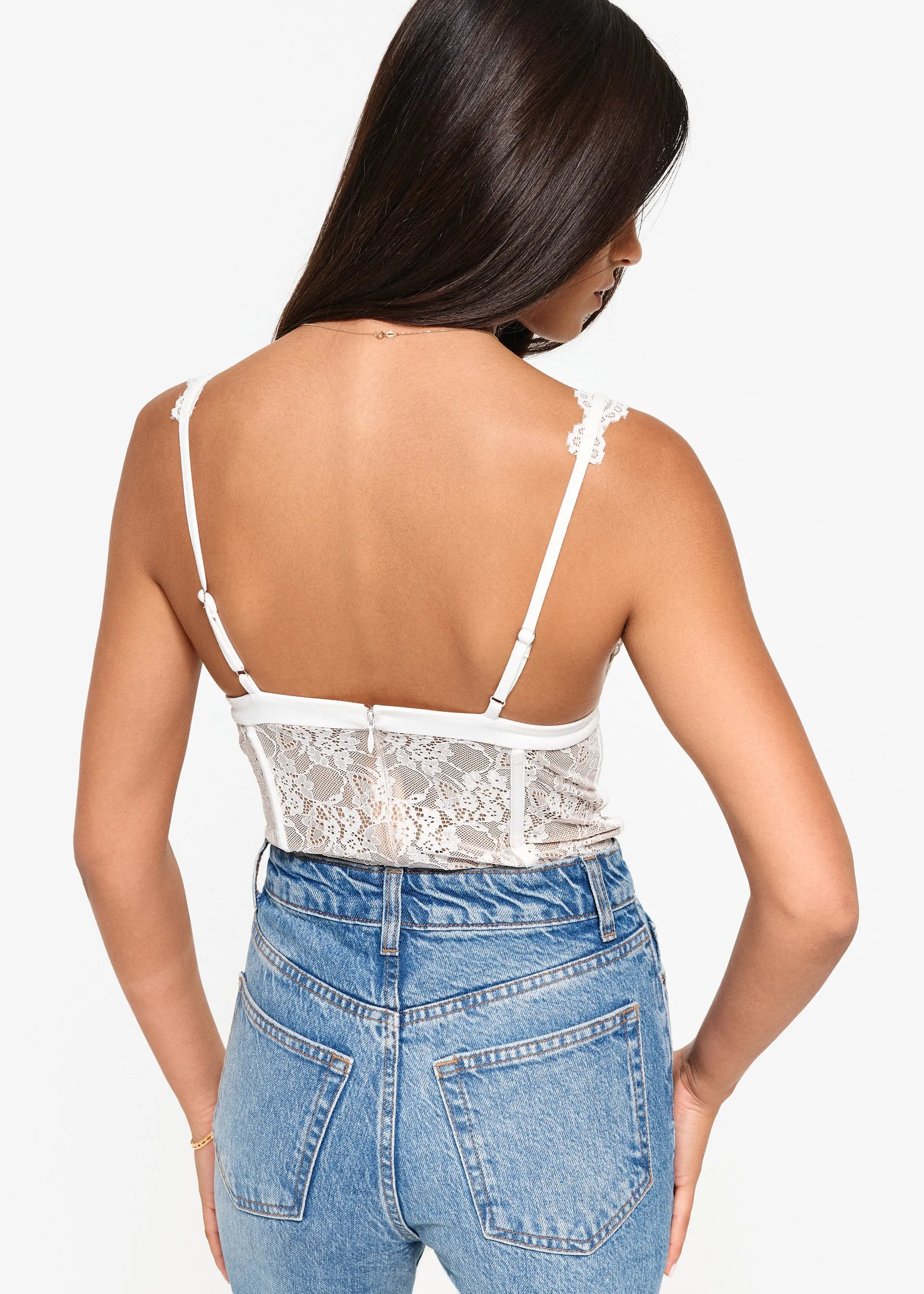 CAMI NYC Carlotta Bodysuit - White