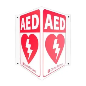 Cardio Partners Triangular AED Wall Sign