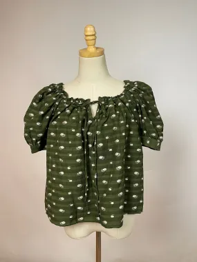 Caron Callahan Green Dot Blouse (XS)