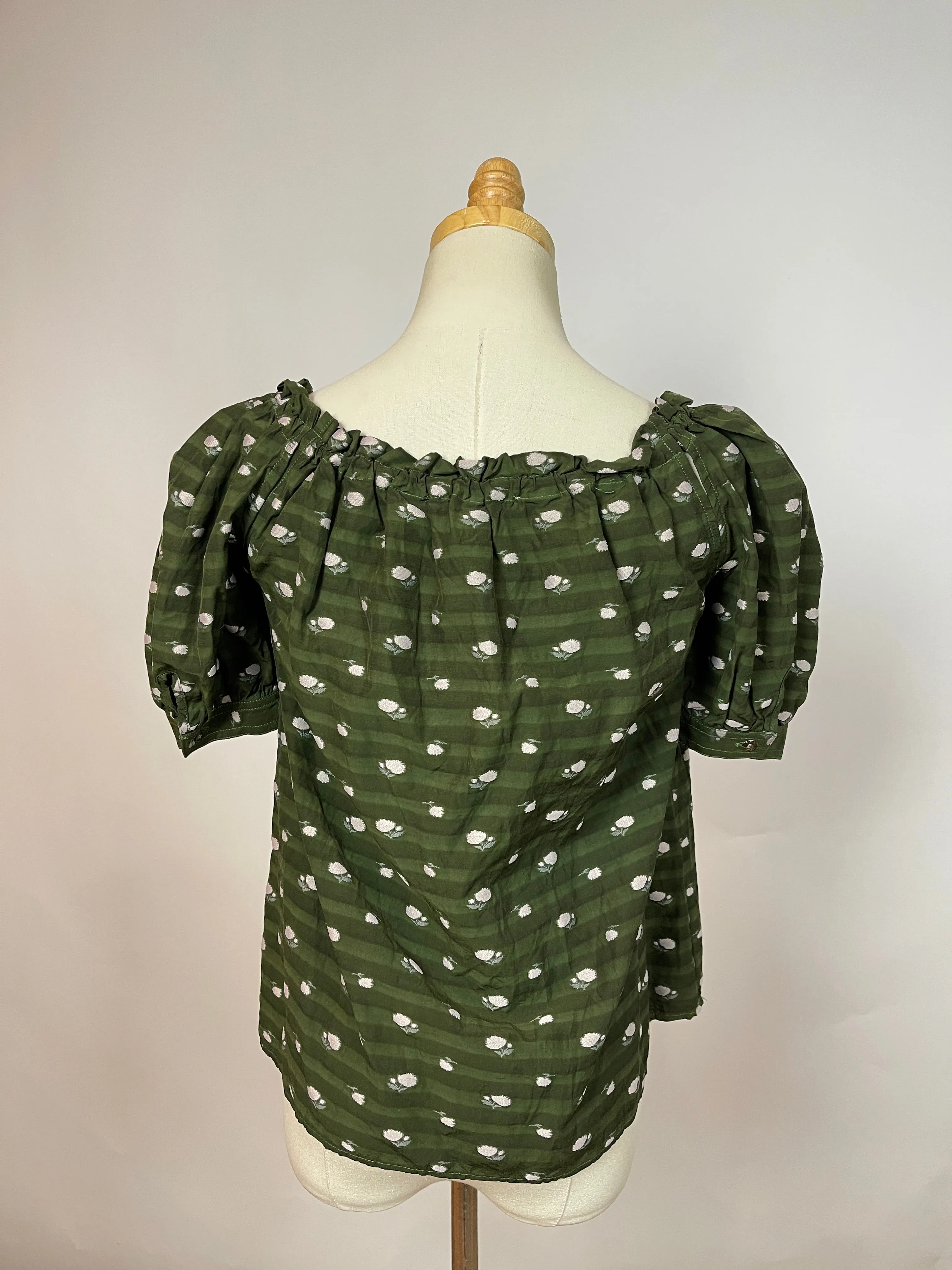 Caron Callahan Green Dot Blouse (XS)