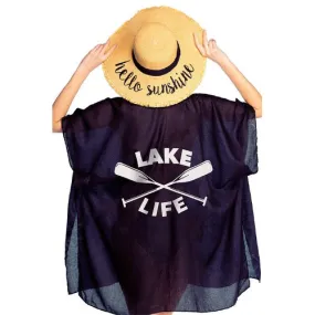 C.C "Lake Life" Beach Cover Up Kimono Poncho Beachwear