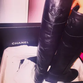 Chanel Leather Boots