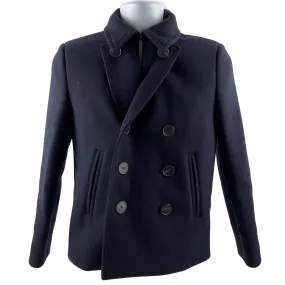 Christian Dior - Pristine - Solid Button Wool Peacoat - Navy - 36 - US 4 - Jacke