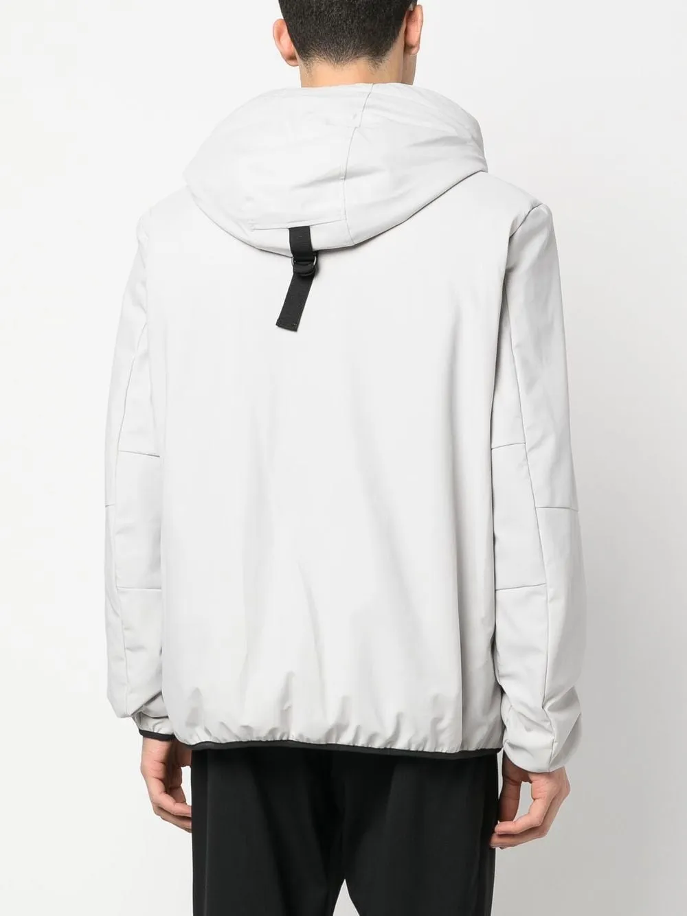 Contrast-Detailing Hooded Jacket