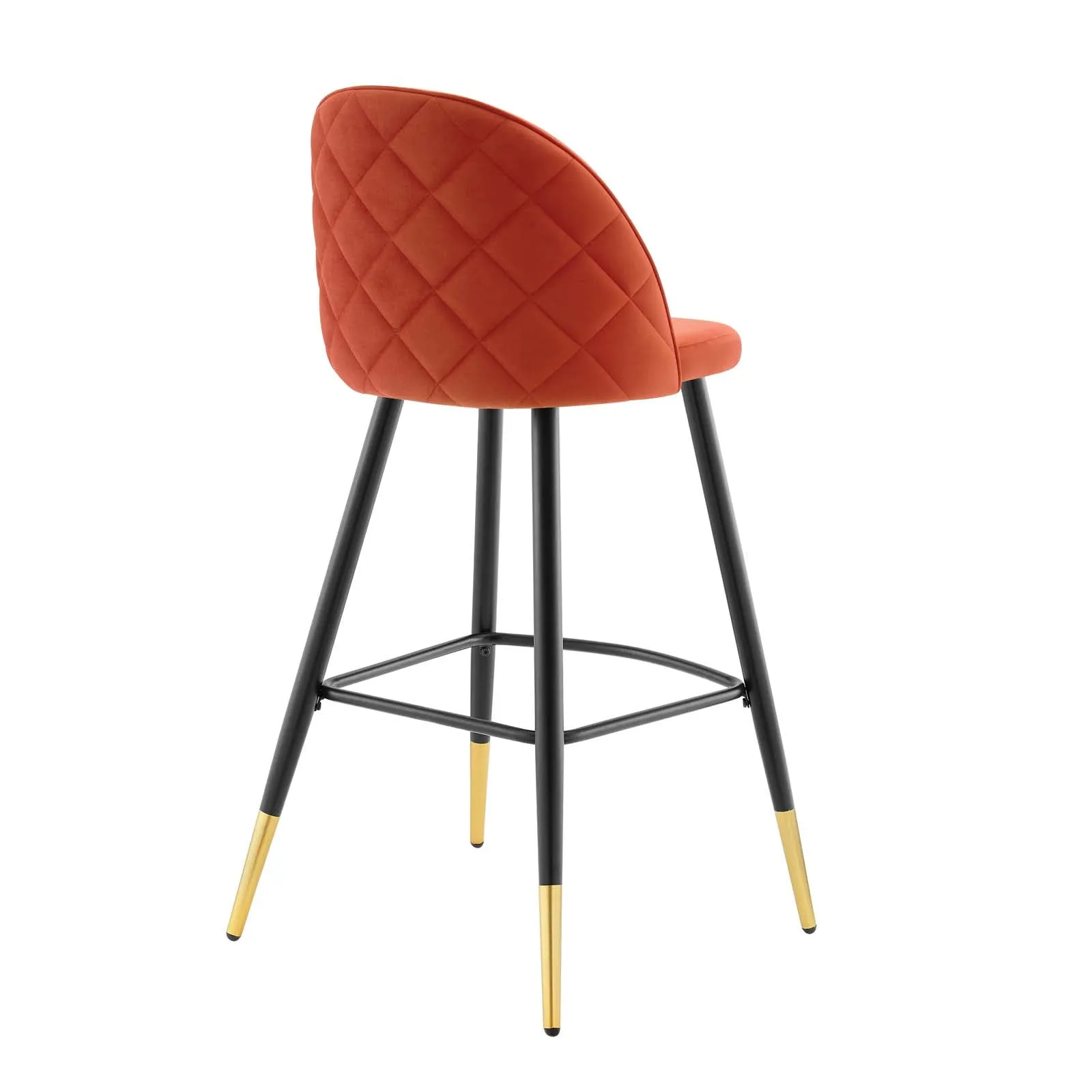 Cordial Performance Velvet Bar Stools - Set of 2