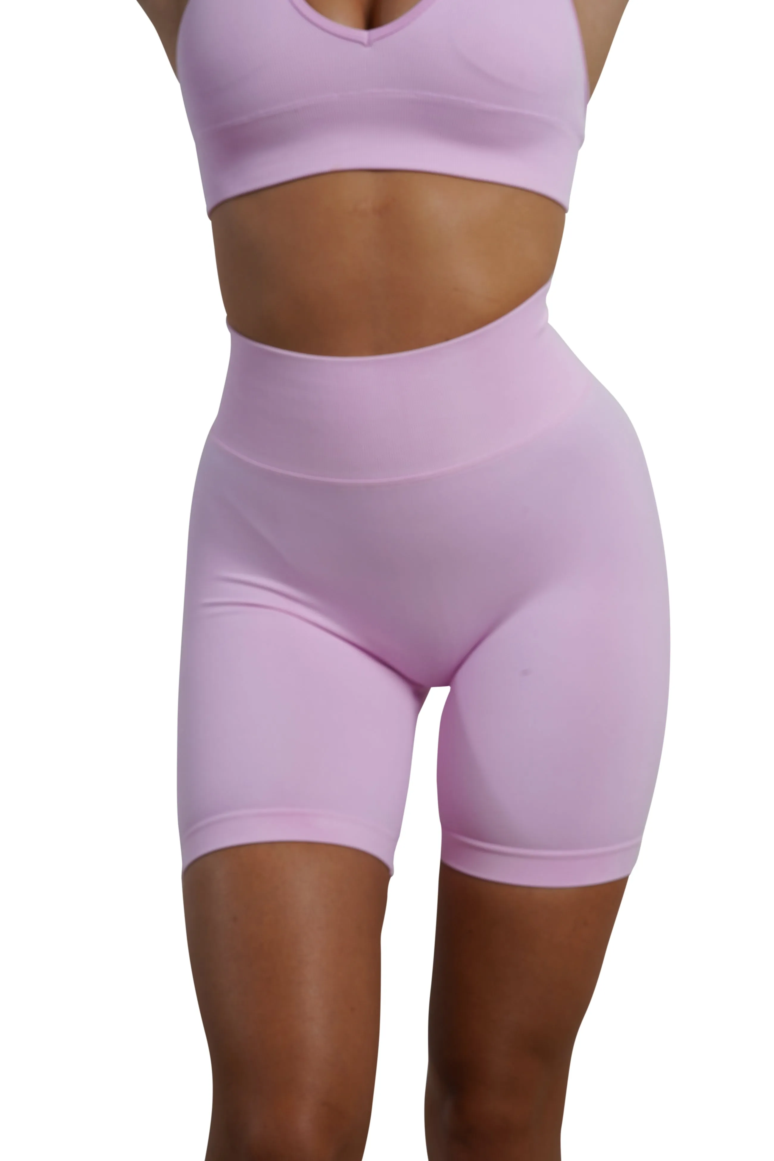 CORE SCRUNCH BIKE SHORTS - PINK