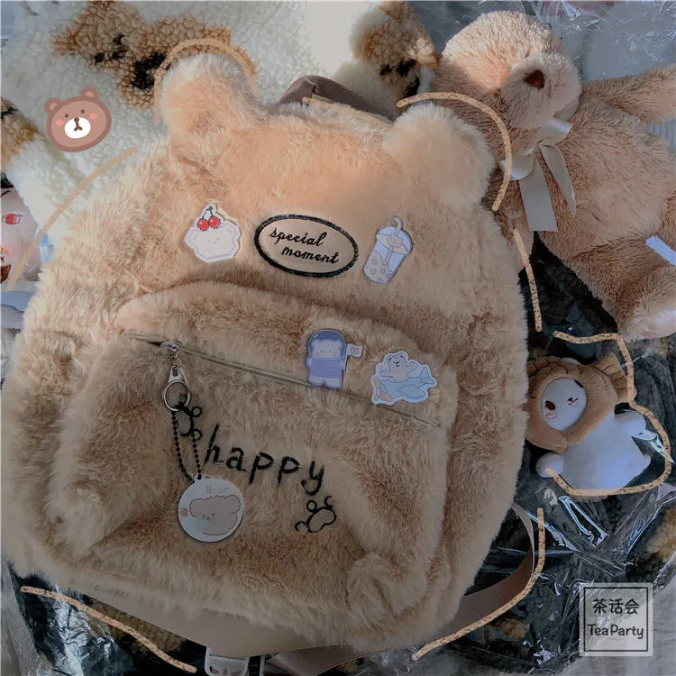 Cute Plush Backpack AD12744