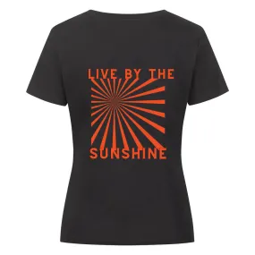 Damen T-Shirt Bakcprint | Live by the Sun