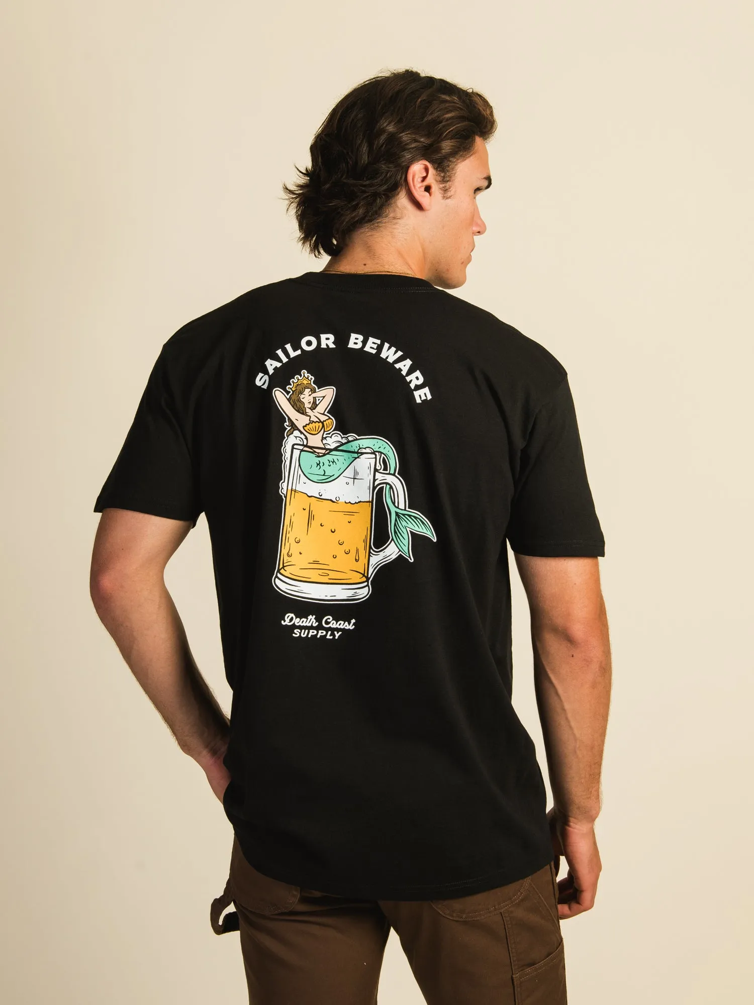 DEATH COAST SUPPLY SAILOR BEWARE BEER T-SHIRT