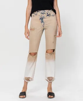 Desert Hills - High Rise Crossover Boyfriend Jeans