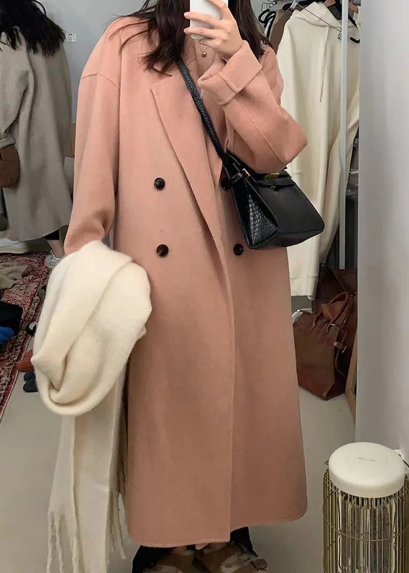 Double Breasted Long Wool Coat