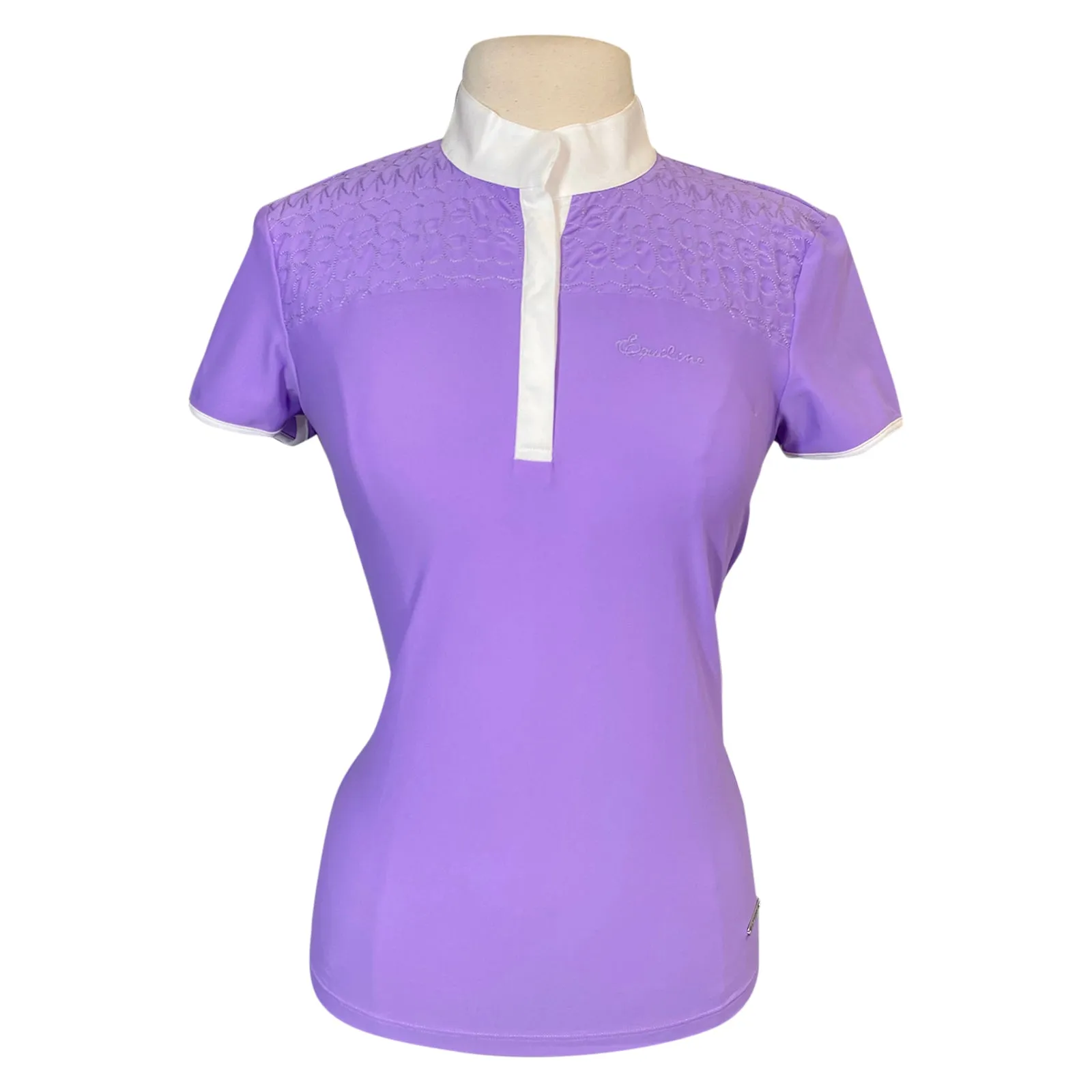 Equiline 'Denise' Short Sleeve Competition Shirt in Lavender - Women's Medium