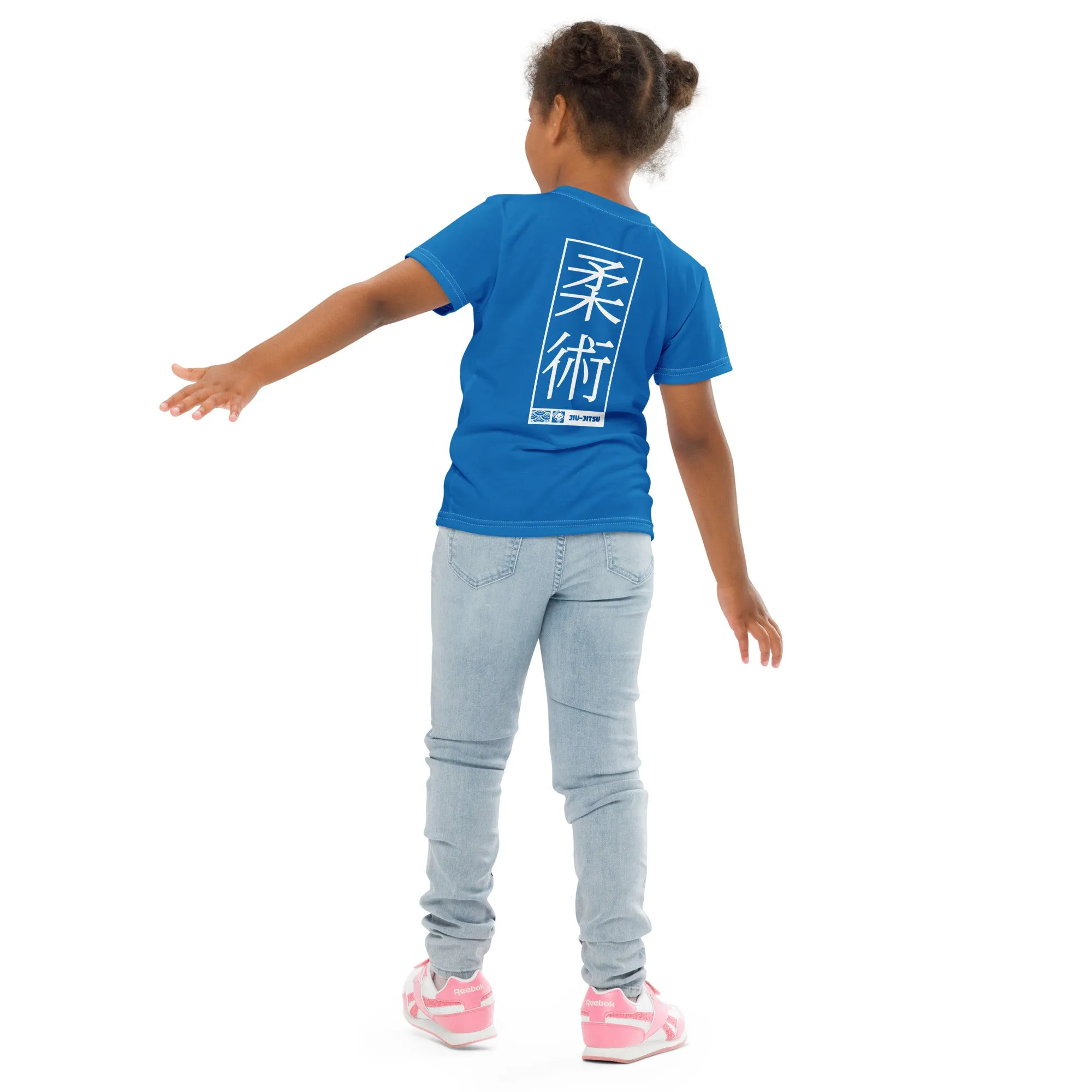 Everyday Active Gear: Girl's Short Sleeve Jiu-Jitsu Rash Guard - Azul