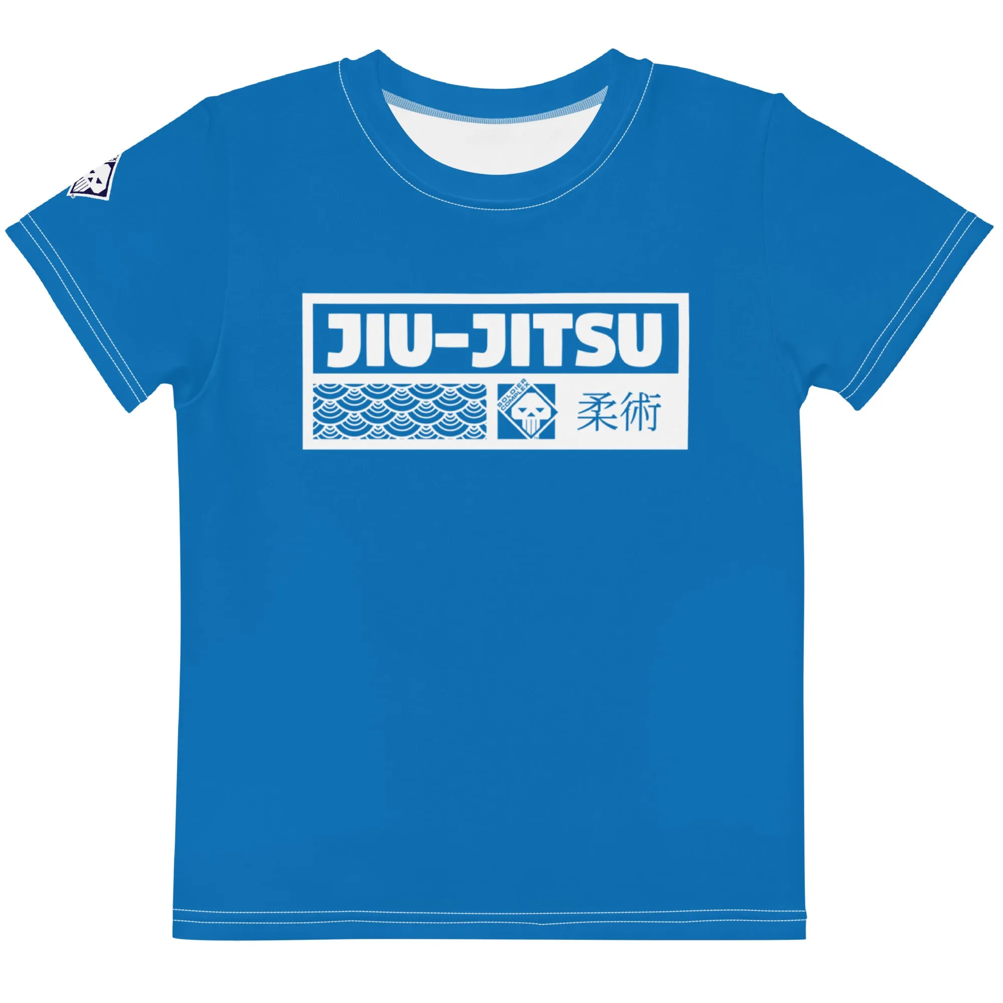 Everyday Active Gear: Girl's Short Sleeve Jiu-Jitsu Rash Guard - Azul