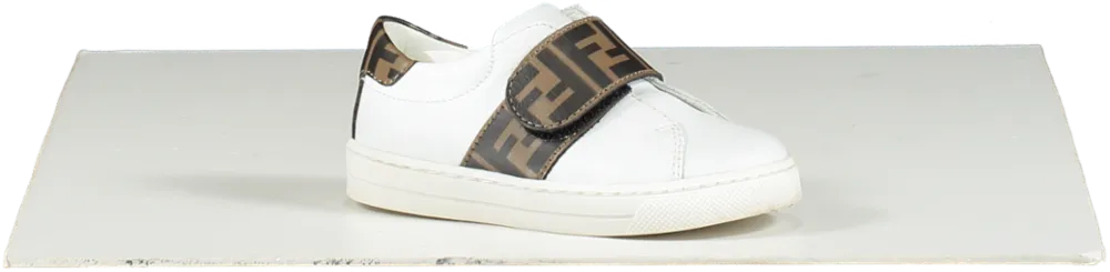 Fendi White Logo Trainers UK 5.5 EU 22 👼