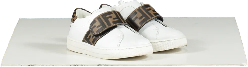 Fendi White Logo Trainers UK 5.5 EU 22 👼