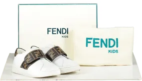 Fendi White Logo Trainers UK 5.5 EU 22 👼