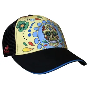 Fiesta Sugar Skull 5 Panel Trucker Hat