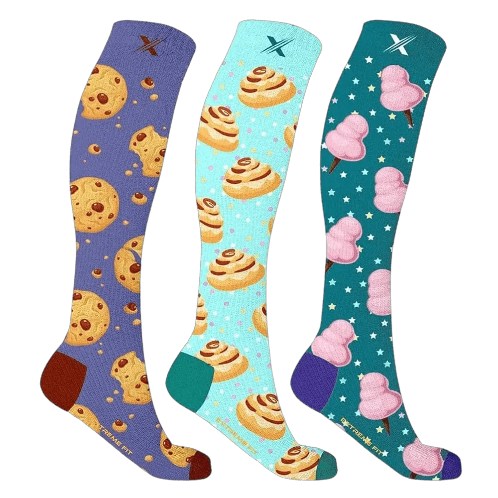 Fun & Expressive Compression Socks (3-Pairs)