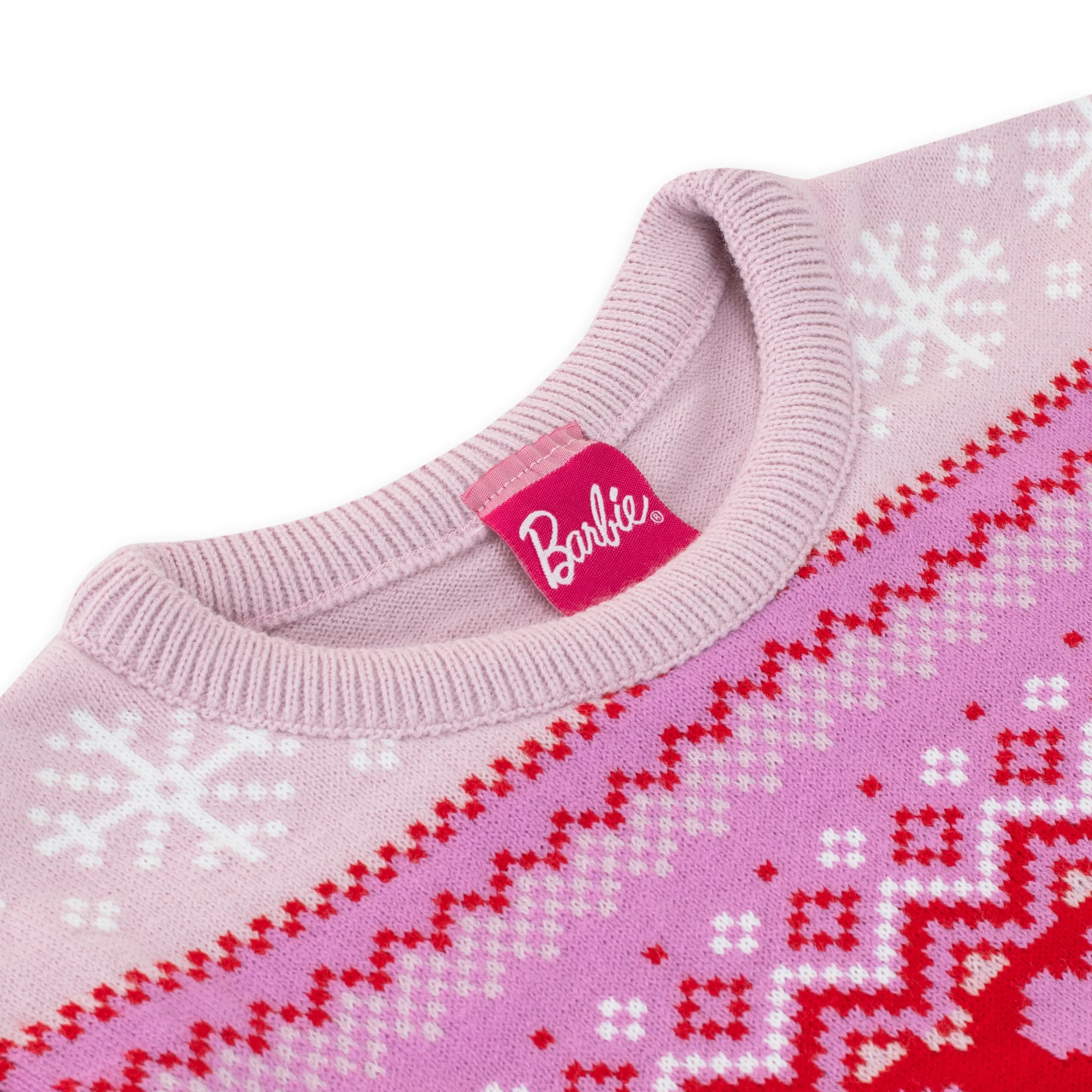 Girls Barbie Christmas Jumper