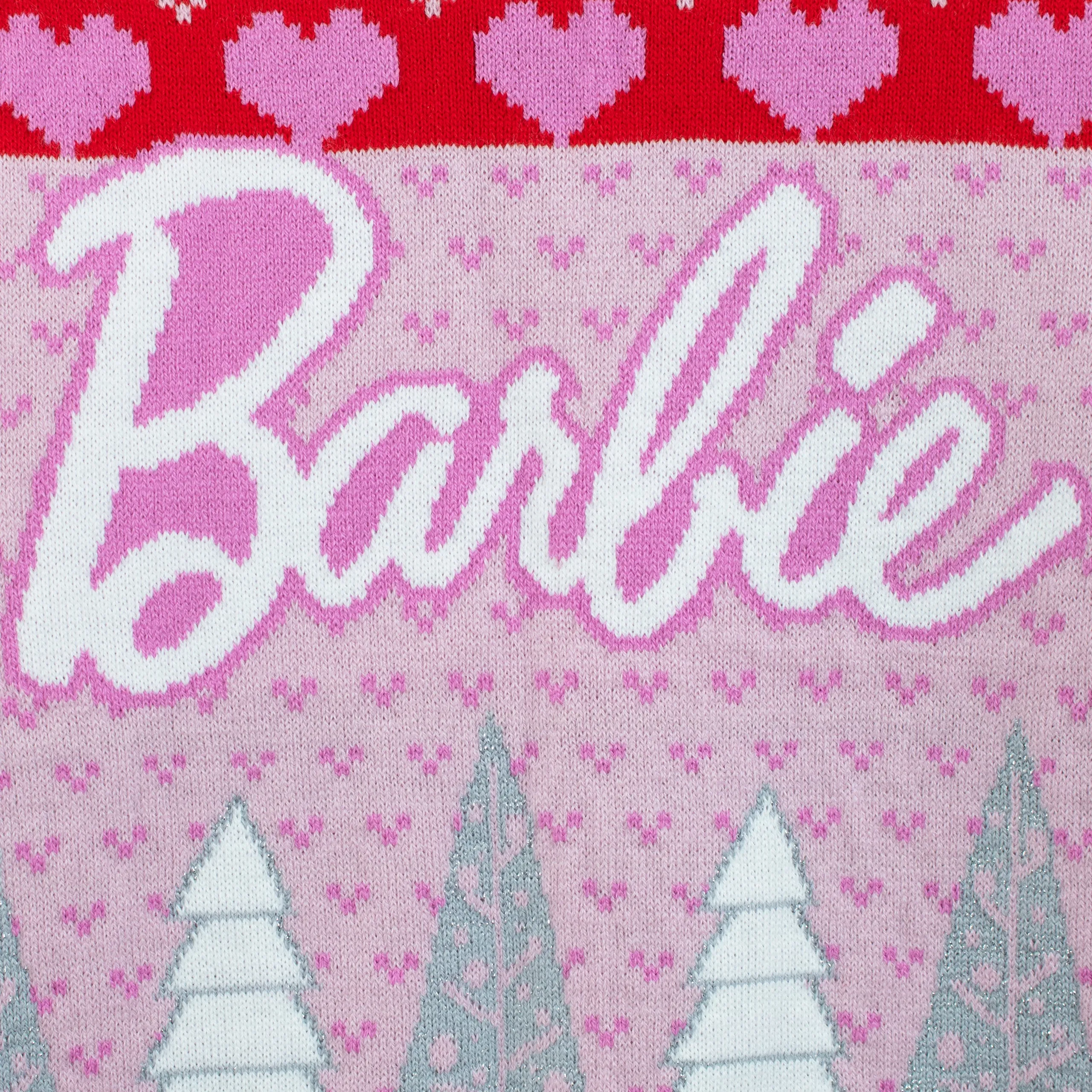 Girls Barbie Christmas Jumper