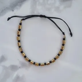 Gold hematite bracelet