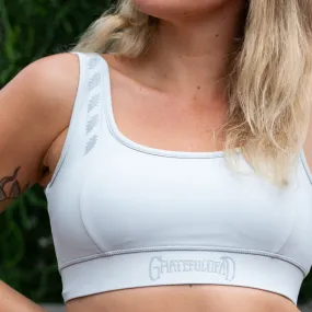 Grateful Dead | Sports Bra | Bolt in Grey