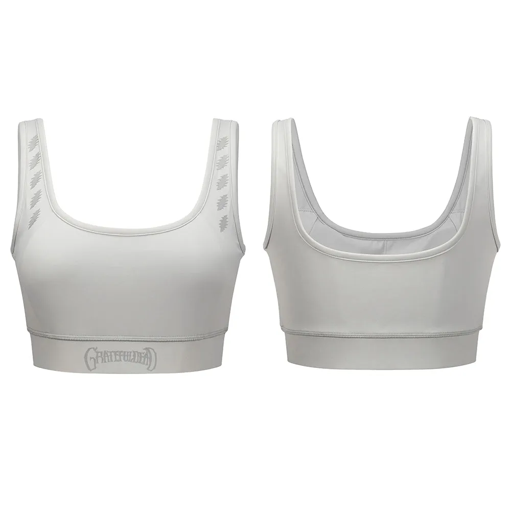 Grateful Dead | Sports Bra | Bolt in Grey