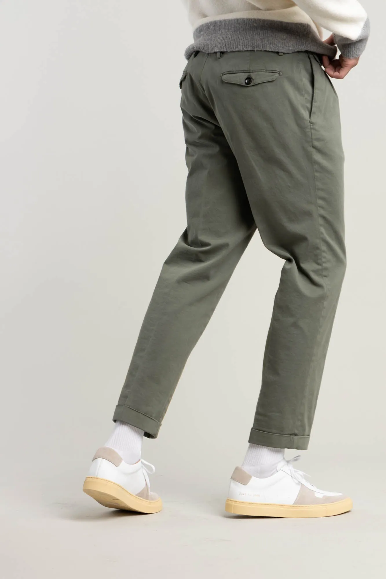 Green Double Pleated Pants